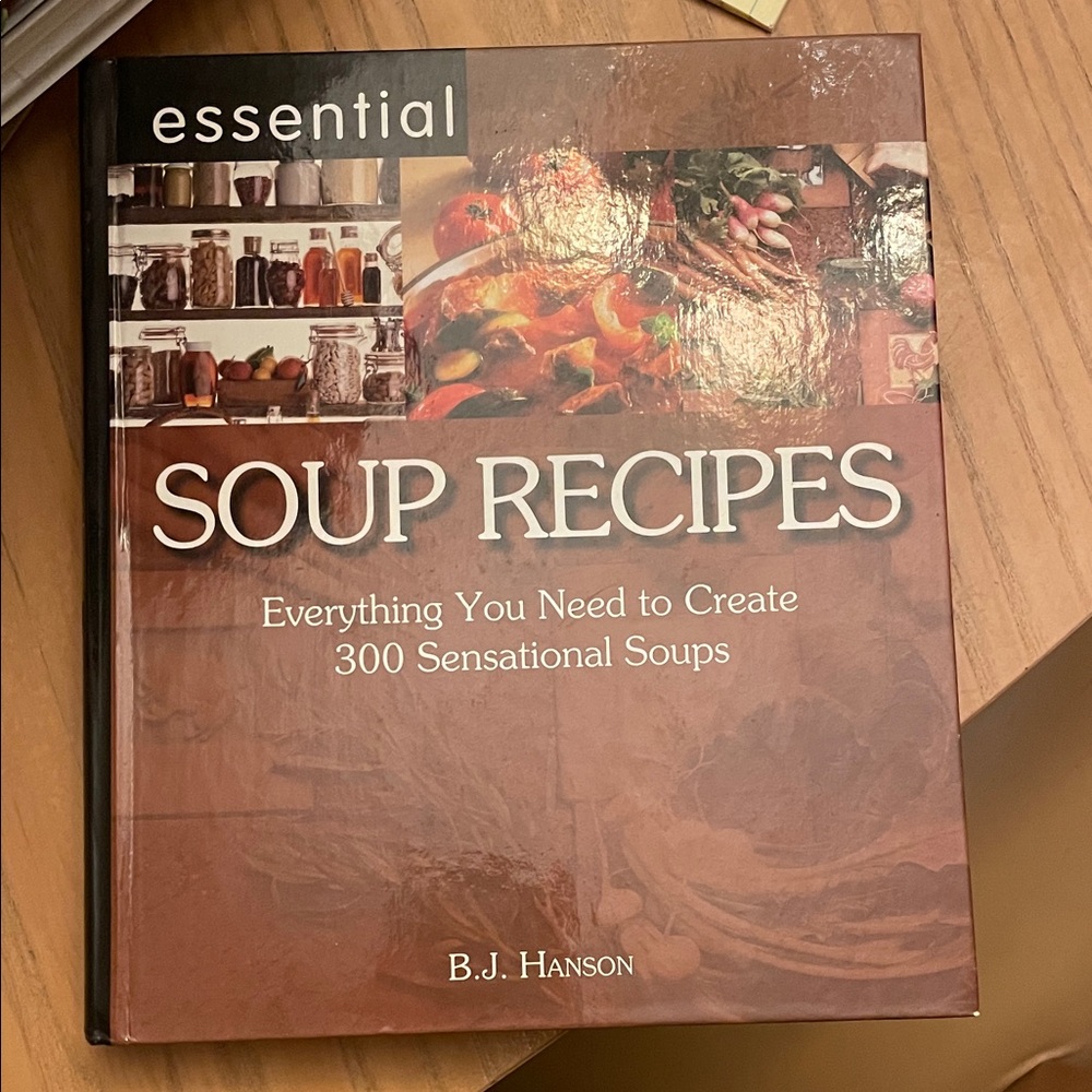 Essential Soup Recipes Book by - Brown Cover